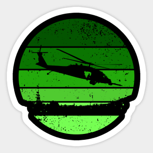 UH 60 Blackhawk sunset Sticker